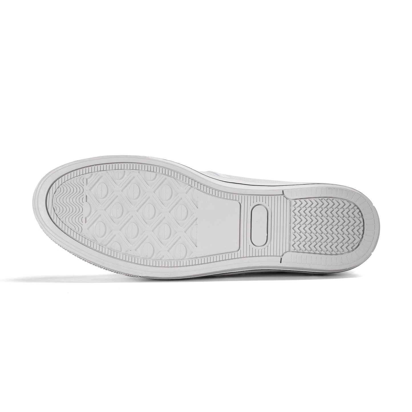 Mens Canvas Slip On Shoes - GR - White